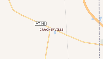 Crackerville, Montana map