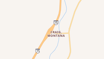 Craig, Montana map
