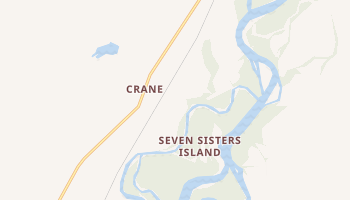 Crane, Montana map