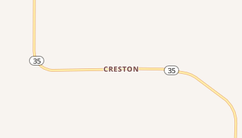 Creston, Montana map