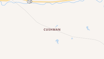 Cushman, Montana map