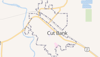Cut Bank, Montana map