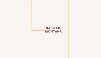 Dagmar, Montana map