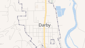 Darby, Montana map