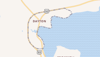 Dayton, Montana map