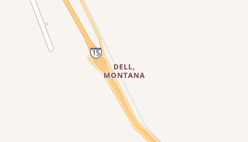 Dell, Montana map