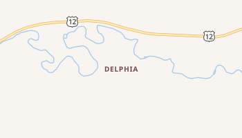 Delphia, Montana map