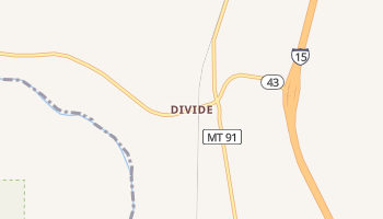 Divide, Montana map
