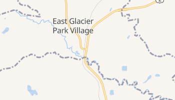 East Glacier Park, Montana map