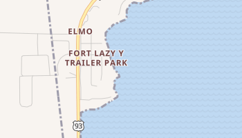 Elmo, Montana map