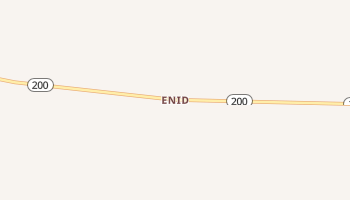 Enid, Montana map