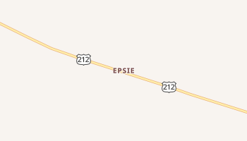 Epsie, Montana map