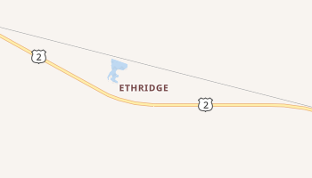 Ethridge, Montana map