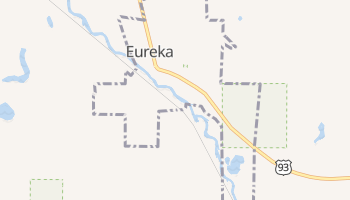Eureka, Montana map
