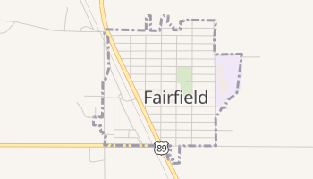 Fairfield, Montana map
