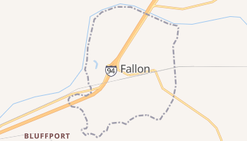 Fallon, Montana map
