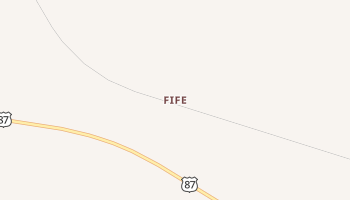 Fife, Montana map
