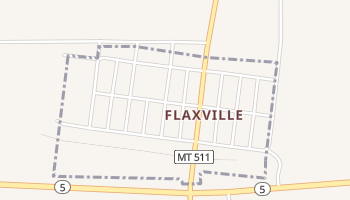 Flaxville, Montana map