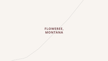 Floweree, Montana map