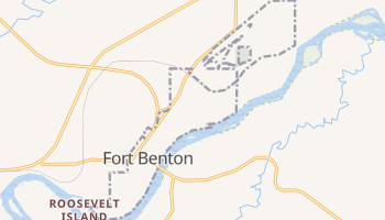 Fort Benton, Montana map