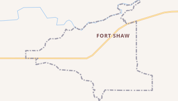 Fort Shaw, Montana map