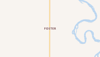 Foster, Montana map