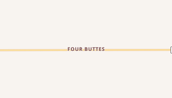 Four Buttes, Montana map