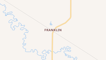 Franklin, Montana map