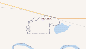 Frazer, Montana map
