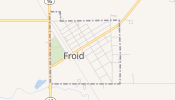 Froid, Montana map