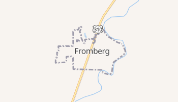 Fromberg, Montana map