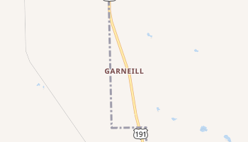 Garneill, Montana map