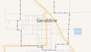 Geraldine, Montana map