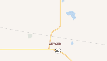 Geyser, Montana map