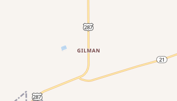 Gilman, Montana map