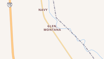 Glen, Montana map