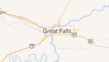 Great Falls, Montana map