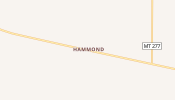 Hammond, Montana map
