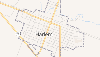 Harlem, Montana map