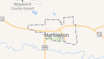 Harlowton, Montana map
