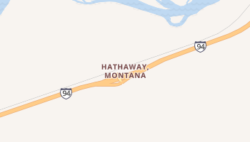 Hathaway, Montana map