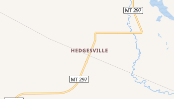 Hedgesville, Montana map