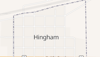 Hingham, Montana map
