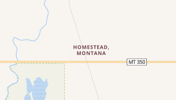 Homestead, Montana map