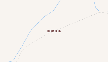 Horton, Montana map