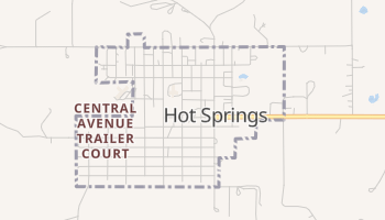 Hot Springs, Montana map