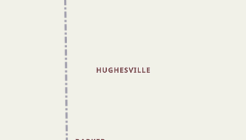 Hughesville, Montana map