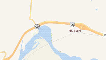 Huson, Montana map