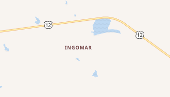 Ingomar, Montana map
