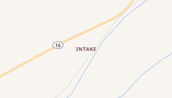 Intake, Montana map